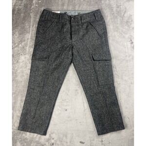 Wallace & Barnes Cargo Pant Men's 30x23 Wool Donegal Tweed x Abraham Moon